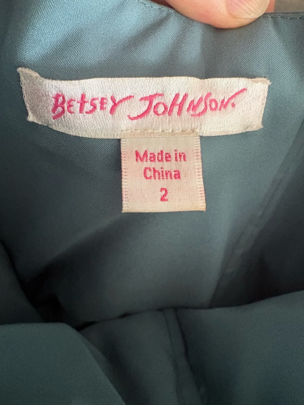 Betsey Johnson Teal and Ivory Strapless Lace Teacup Dress - Picture 5 of 8